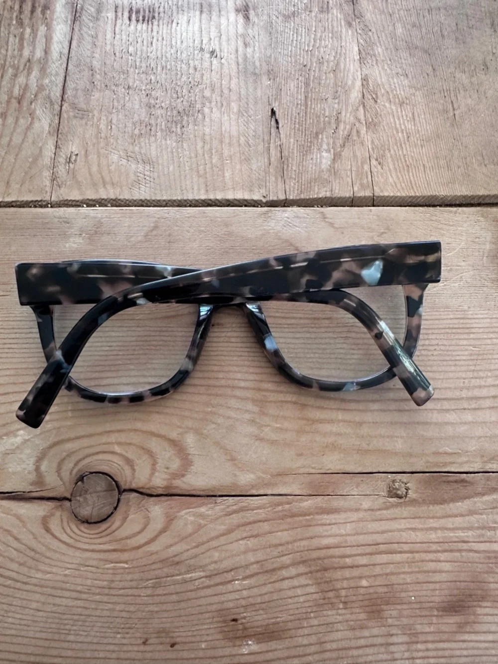 Warby Parker Tatum Smoky Pearl Tortoise Gray Cat-Eye Glasses Frames